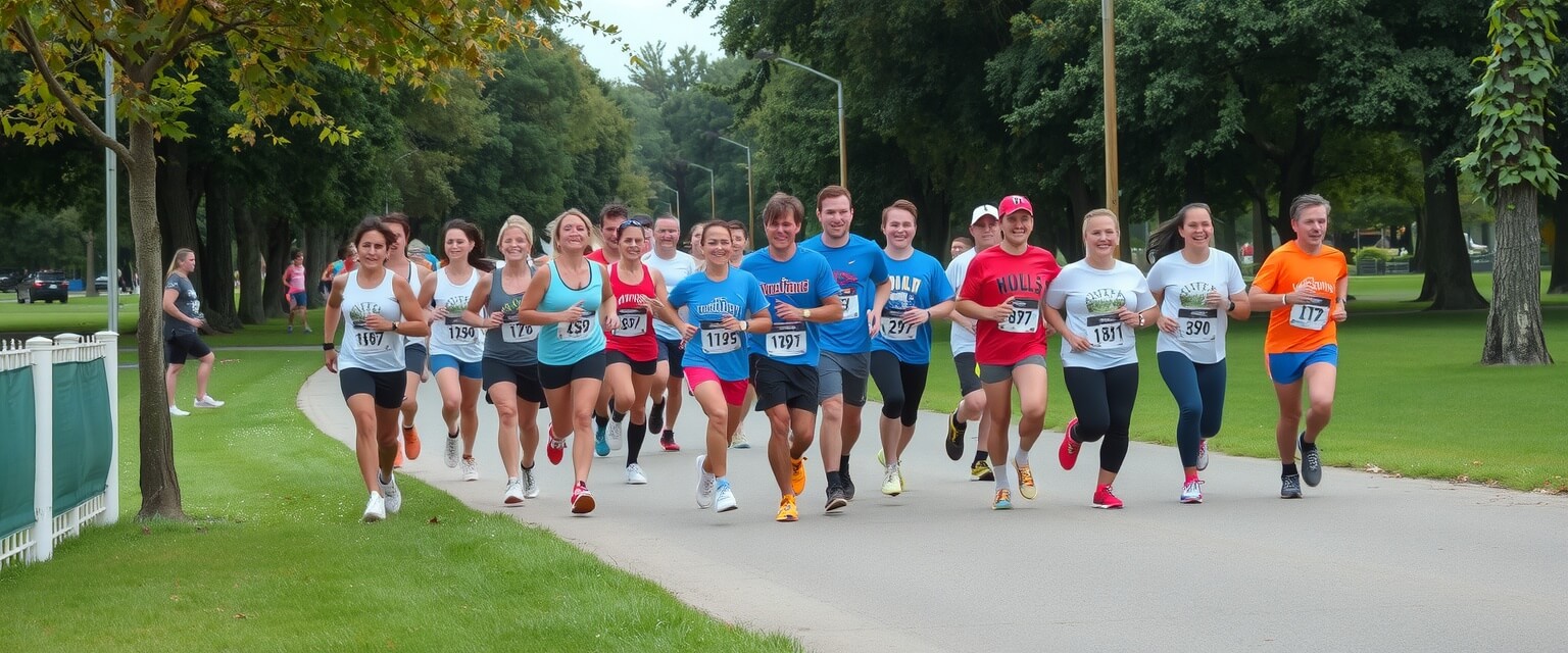 People running